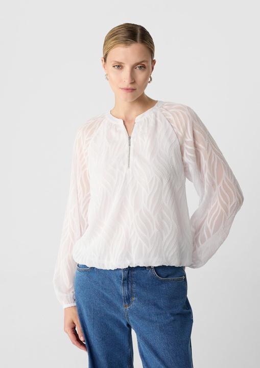 Produktbild Comma Bluse Gemusterte Chiffonbluse mit Futter (40)