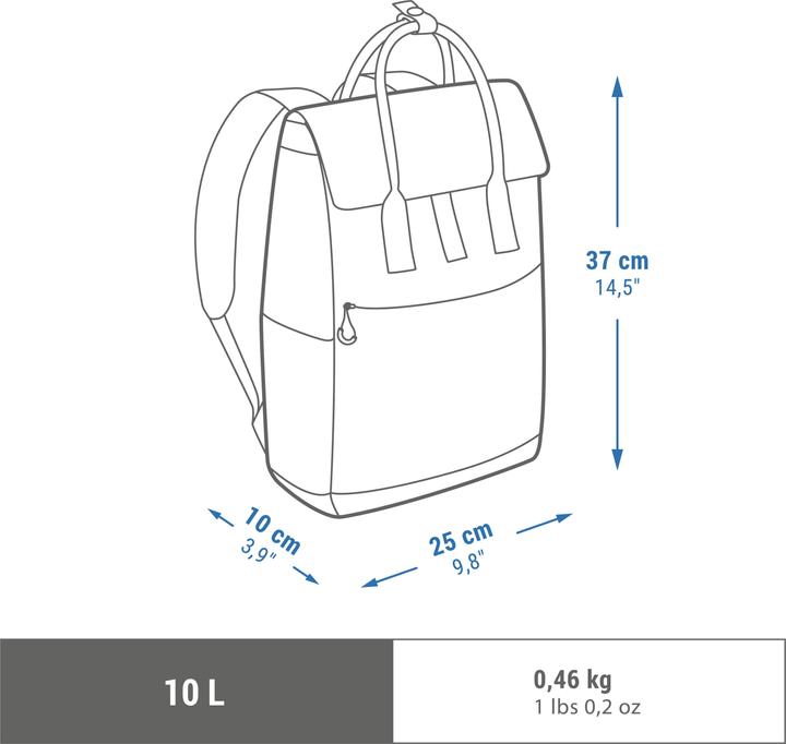 Actual product image Quechua Backpack Nh Escape 150 Square (10 l)