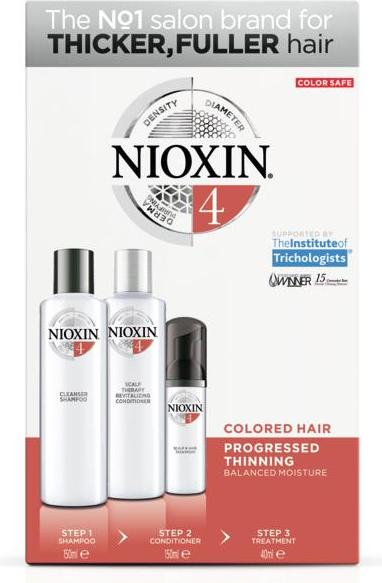 Actual product image Nioxin Starter Set 4, 2x/1x40ml (350 ml, Liquid shampoo)
