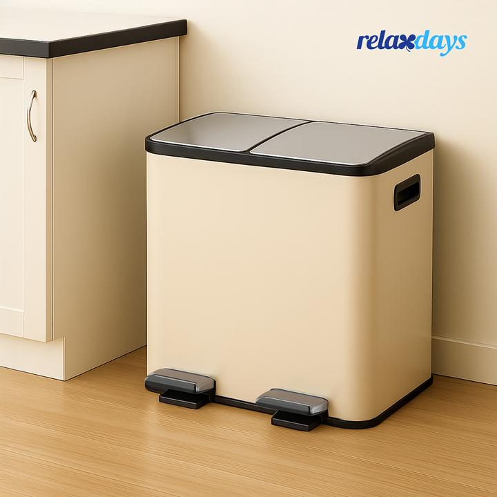 Immagine prodotto Relaxdays Mülleimer Küche 2x 15 Liter (30 l)