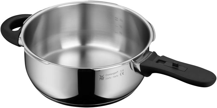 Image du produit WMF Autocuiseur 3pcs 6,5+3l grand signal de cuisson Perfect Plus induction (22 cm, Ensemble de casseroles et de poêles de cuisson, Acier inoxydable)