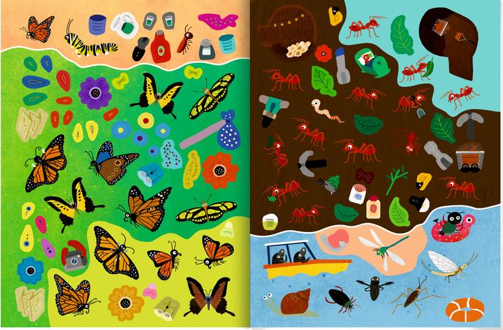 Immagine prodotto Wimmel-Stickerwelt - Animali che strisciano