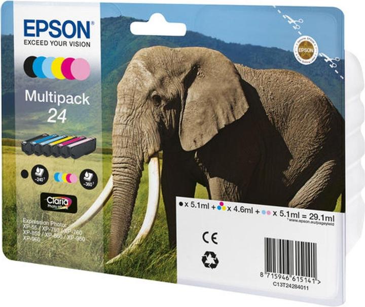 Produktbild Epson T24 MULTIPACK (C, Y, BK, LC, LM)
