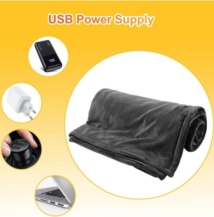 Immagine prodotto ASMI Coperta riscaldante in flanella con 3 livelli di riscaldamento 150x85cm (150 x 80 cm)