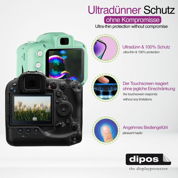 Actual product image Dipos Screen Protector Crystalclear for Canon PowerShot SX740 HS Lite (Screen protector)