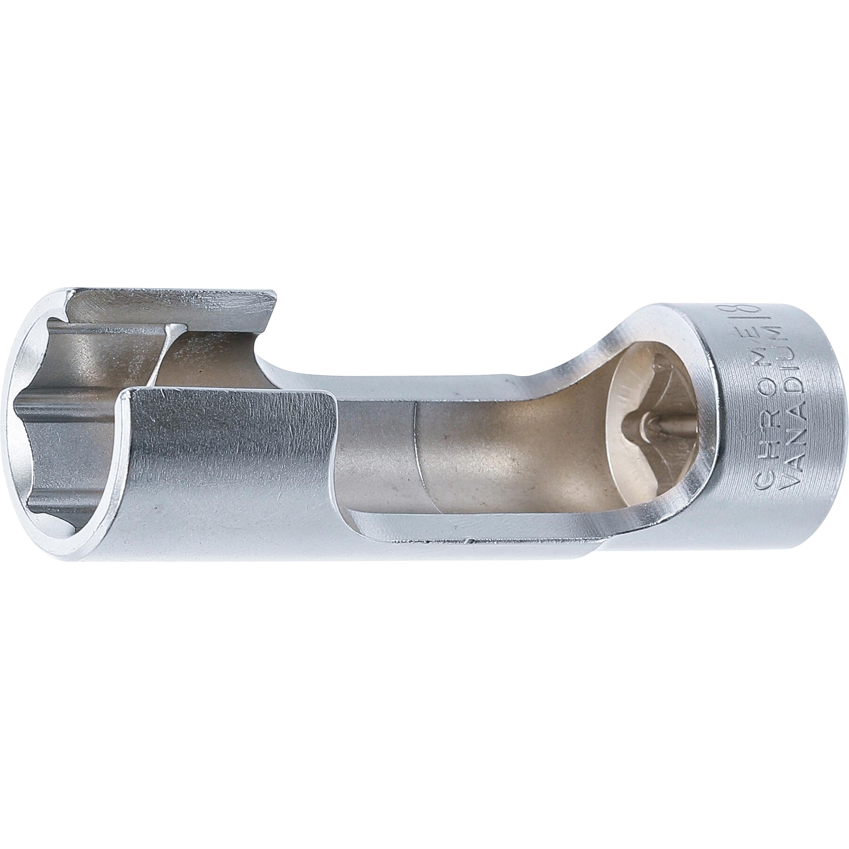Thumbnail - BGS, Steckschlüssel + Stecknuss, Spezial-Steckschlüssel-Einsatz, geschlitzt Antrieb Innenvierkant 10 mm (3/8") SW 18 mm ...