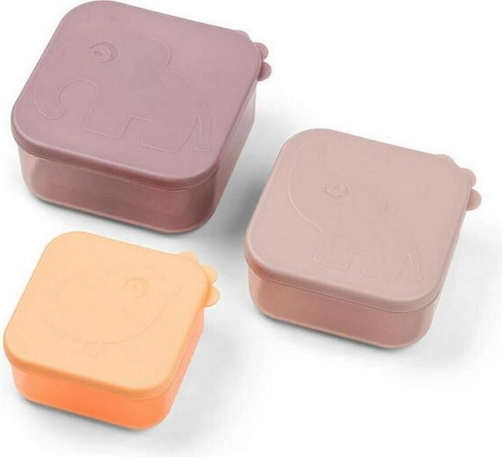 Produktbild Done by Deer Snackbox-Set 3-er Pack Deer friends Rosa