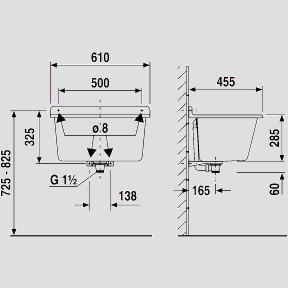 Thumbnail - Sanit, Waschbecken, Waschbecken (330 mm, 610 mm)