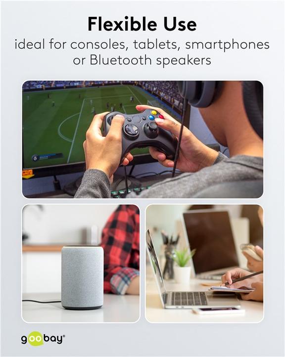 Actual product image Goobay USB A – Micro USB B (0.50 m, USB 2.0, 15 W)