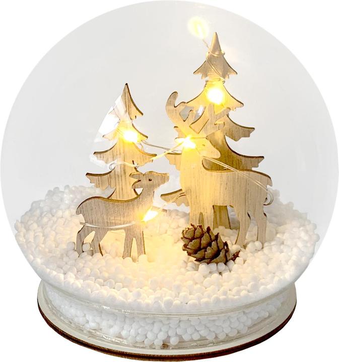 Actual product image HTI-Living Deer snow globe with LED lighting