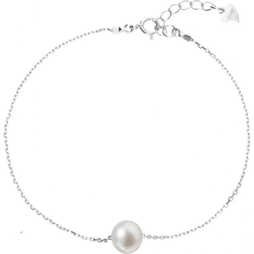 Evolution Group Argento Bracciale, Bracciale In Con Perla Destra Pavon 23009.1 (L), (Perle)