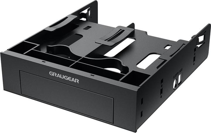 Produktbild Graugear Einbaurahmen für 2x 2,5" & 3,5" HDD/SSD in 5,25"