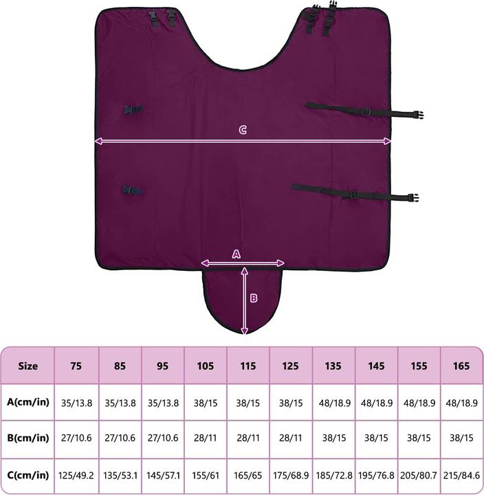 Produktbild vidaXL Pferdedecke