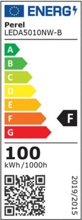 Etichetta energetica LED Floodlights DIY faretto led di design - 100w - bianco neutro - corpo nero (10800 lm)