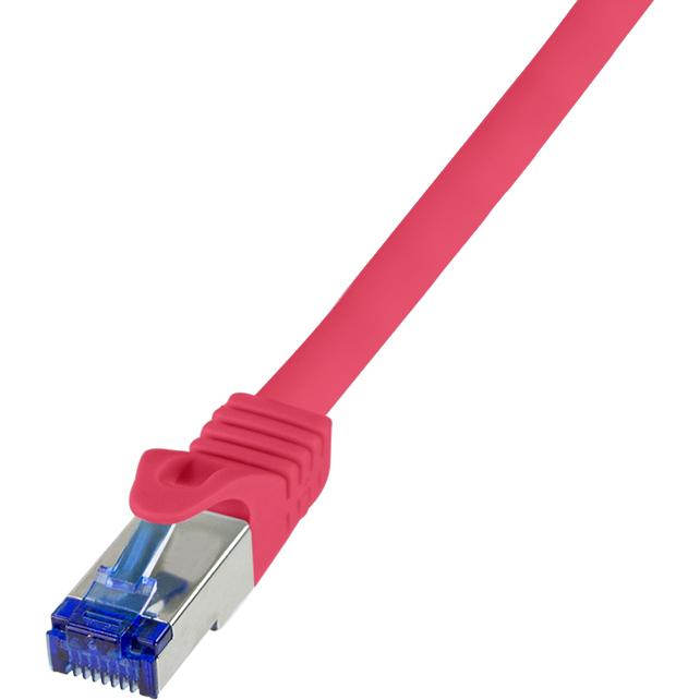 LogiLink Patchkabel Ultraflex, Kat.6A, S/FTP, 1,0 m, rot (S/FTP, CAT6a, 1 m), Netzwerkkabel