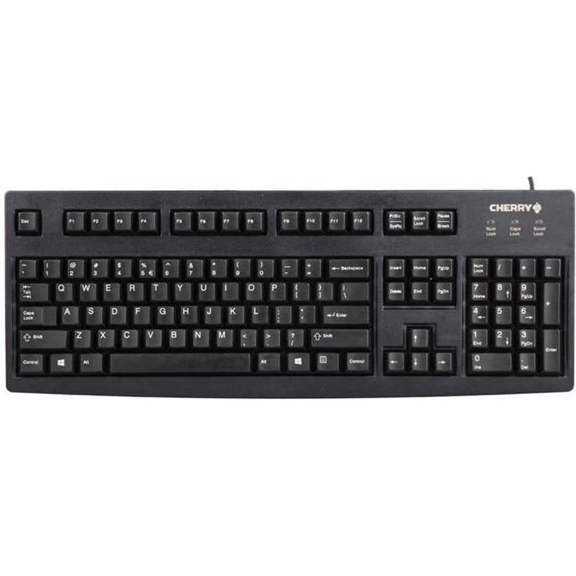 CHERRY G83-6104 (US, Kabelgebunden), Tastatur, Schwarz