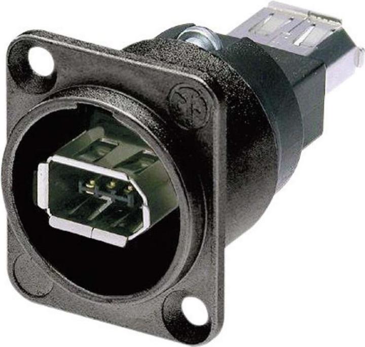 Neutrik NA1394-6-W-B Firewire Schwarz