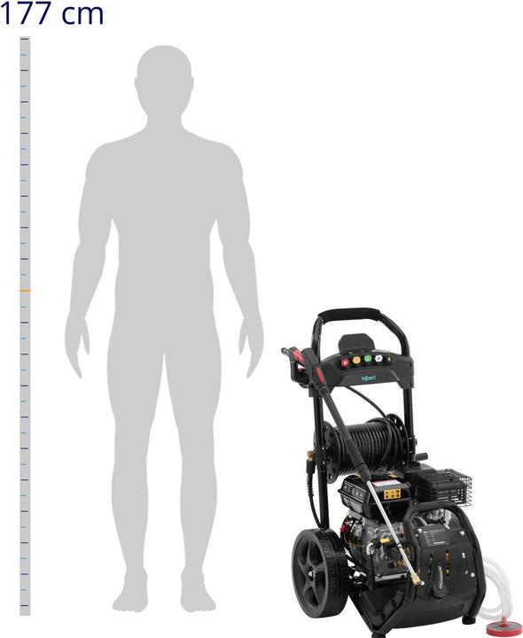 Image du produit Hillvert Nettoyeur haute pression - 4500 W - 200 bar - 9 l/min - tuyau de 20 m (Essence)