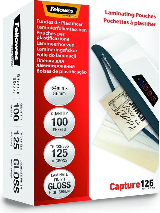 Produktbild Fellowes Capture 125 (ID-Kartenformat, 100 Stück, 125 µm)