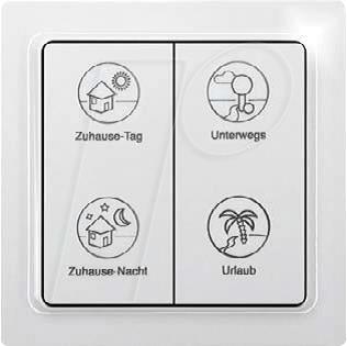 Actual product image Eltako TF-4PT Radio wall switch profile EnOcean