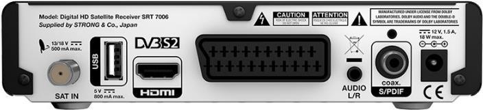 Actual product image Strong SRT 7006 (DVB-S, DVB-S2)