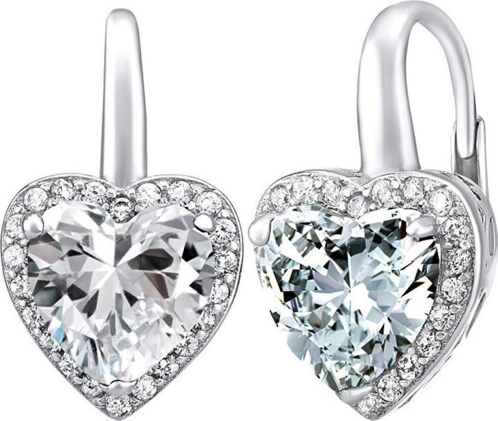 Immagine prodotto Silvego Orecchini a cuore in argento con zircone LPS0629EW