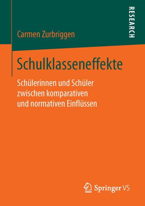 Produktbild Schulklasseneffekte (Deutsch, Carmen Zurbriggen, 2016)