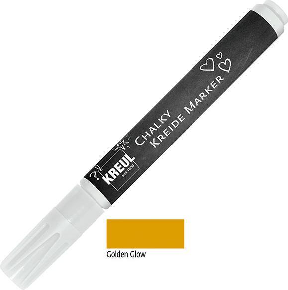Image du produit Kreul Marqueur craie Chalky, Medium, Golden Glow (Éclat d'or, 4 mm, 1 x)