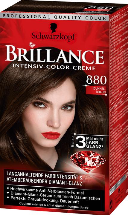 Actual product image Schwarzkopf DUPLIKAT Brillance (880 Dark Brown)