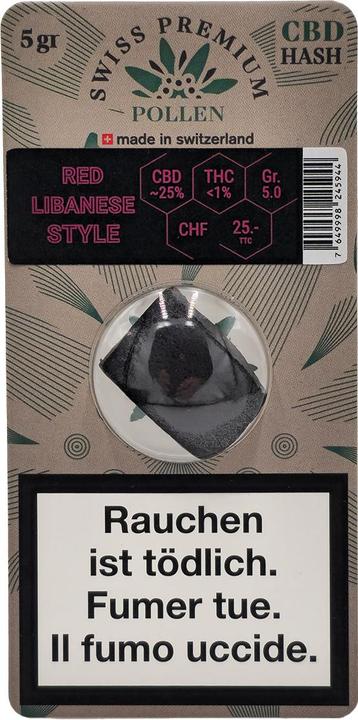 Produktbild Swiss Premium Pollen Red Libanese Style 5g (13.71 g)