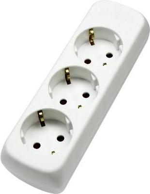 Image du produit As - Schwabe 11731 Prises multiples sans interrupteur Blanc (3 x, CEE 7/3)