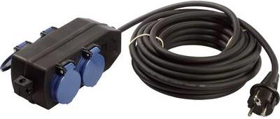 As - Schwabe 60671 Contactdoosverdeler Zwart Beschermcontact (10 m, CEE 7/3)