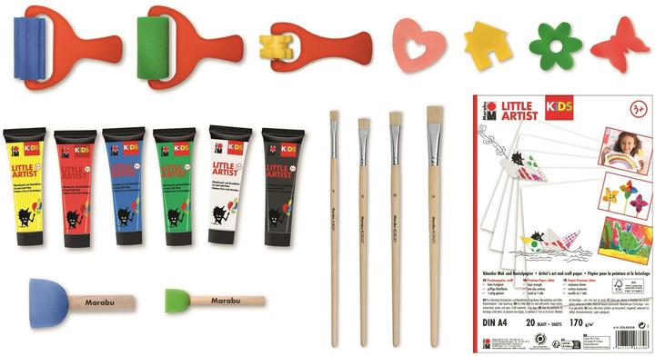 Image du produit Marabu Peinture artisanale Kids Power Paint Box 6 x 36 ml (4375 ml)