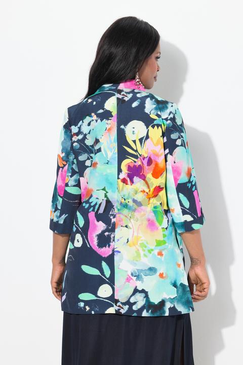 Produktbild Ulla Popken Jacke, A-Linie, Reverskragen, Langarm (56)