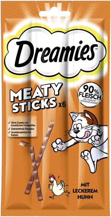 Actual product image Dreamies Meaty Sticks Chicken (Adult, 1 pcs., 30 g)
