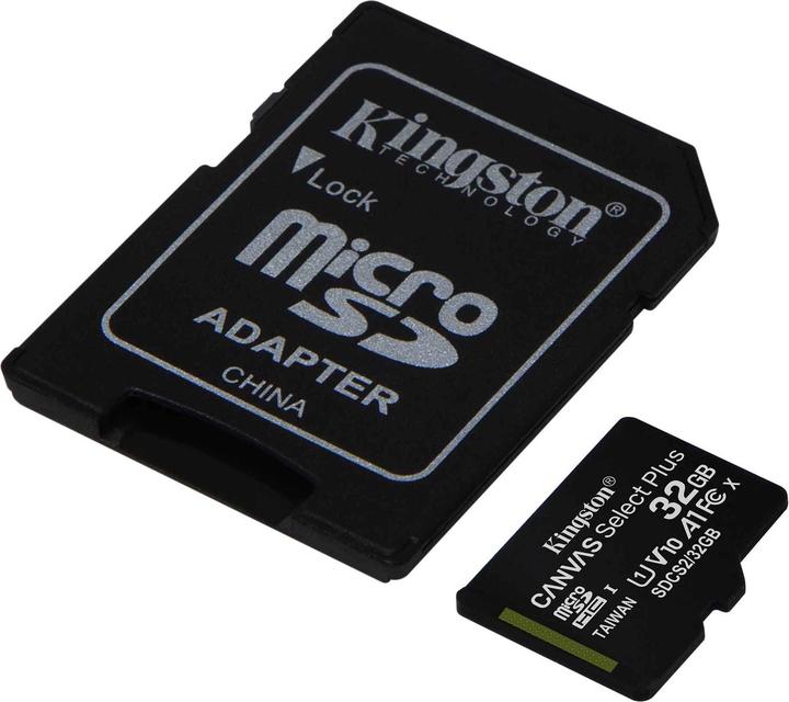 Actual product image Kingston Canvas Select Plus (32 GB, microSDHC, U1, UHS-I)