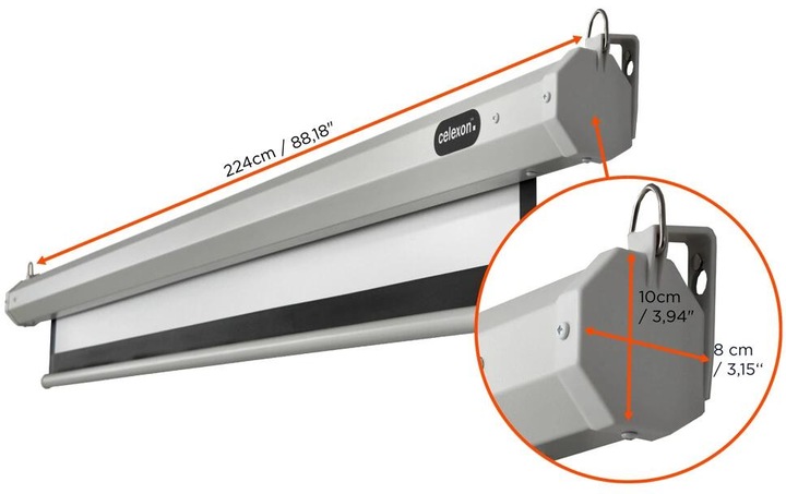 Actual product image Celexon Motor Economy, Canvas, 1:1 (109.69", 1:1)
