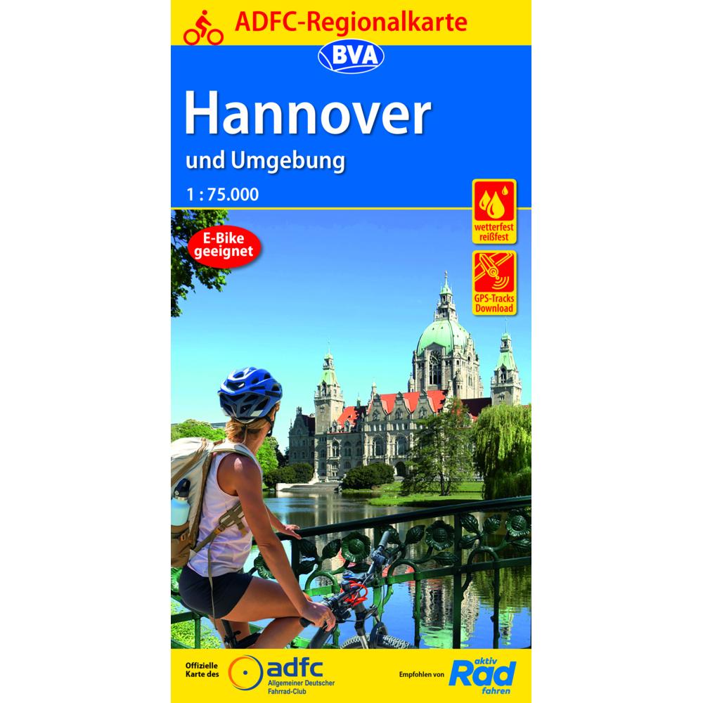 ADFC-Regionalkarte Hannover und Umgebun, Landkarte