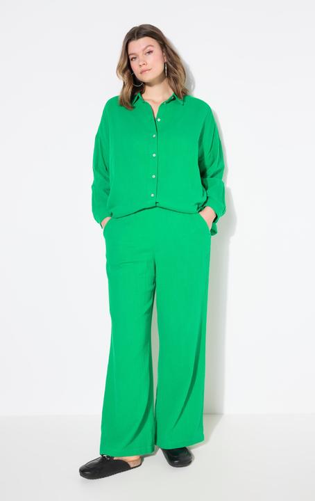 Produktbild Studio Untold Hose, wide Legs, Musselin, Elastikbund (58)