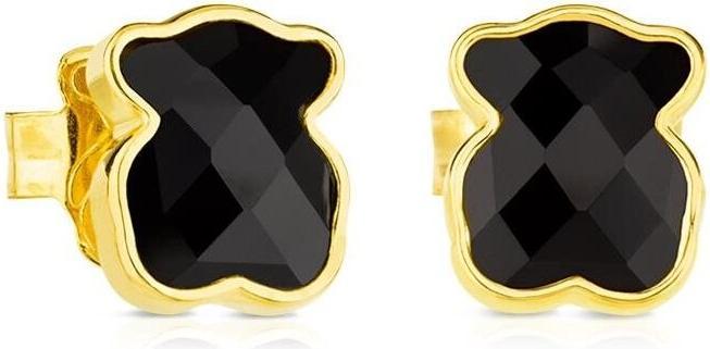 Immagine prodotto Tous Orecchini con orsetto placcato oro e onice Icon Colour 815433501 (Argento)