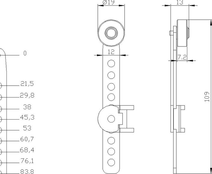 Produktbild Siemens Drehhebel einstellbar mit Rastloch