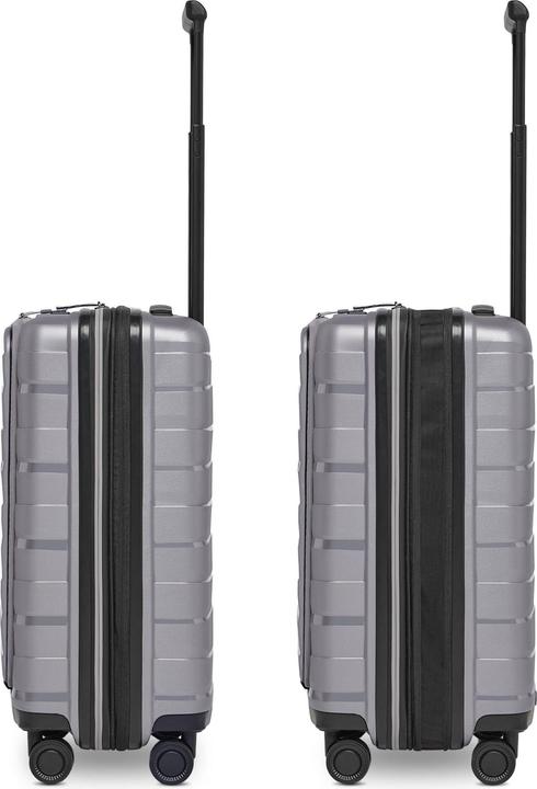 Actual product image Bergpfeil Travel 4 Rollen Kabinentrolley 55 cm Laptopfach mit Dehnfalte (46 l)