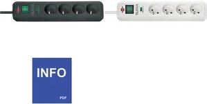 Immagine prodotto Brennenstuhl Steckdosenleiste "Eco-Line", 4-fach, weiss (4 x)