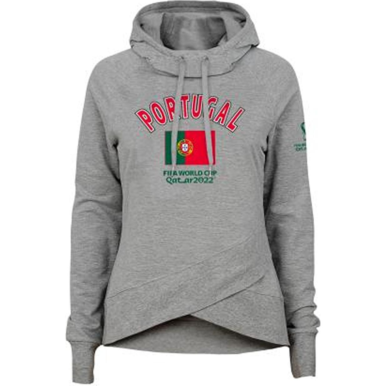 Outerstuff, Uomini, Felpa + Maglione, Fifa Flag Funnel Nk Hood Portugal Ll, (L)