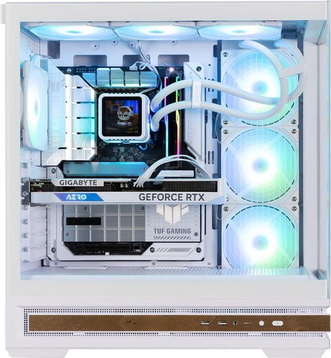 Actual product image Zalman Boitier Moyen Tour ATX P40 Namu RGB avec panneaux vitrés (Blanc) (mATX, Mini-ITX, ATX)