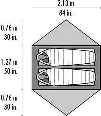 Immagine prodotto Msr Hubba Hubba Bikepack 2 (Tenda a cupola, 1.71 kg, 2 persone)