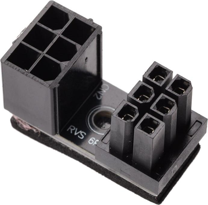 Actual product image InLine Graphics card power adapter internal, ATX 6pin male / female (rotated)