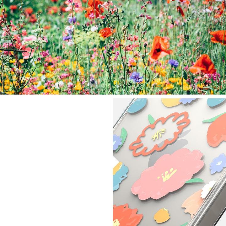 Immagine prodotto Ringke Fusion Design Sleeve Cover blindata con cornice in gel per iPhone 14 Plus trasparente (Floral) (FD) (Apple iPhone 14 Plus)