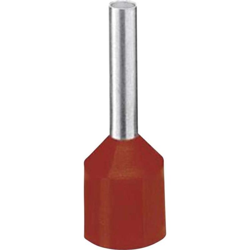 Phoenix Contact, Kabelverbindung, Aderendhülse 10 mm² 12 mm Teilisoliert Rot 3201958 100 St.