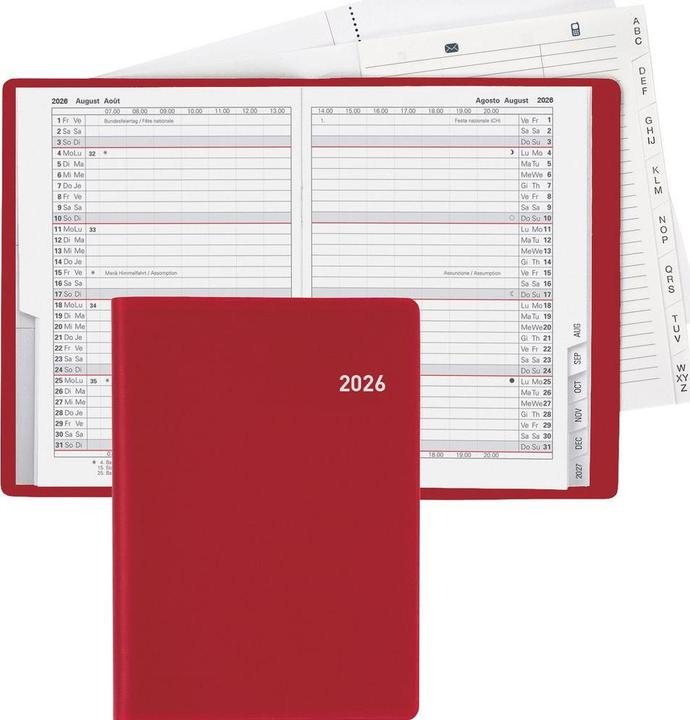 Produktbild Biella Planer Glasgow (10 x 13,9 cm, 1 Monat / 2 Seiten)